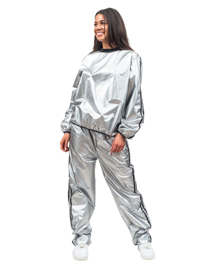 Todd & Margo Shiny Silver Workout Set