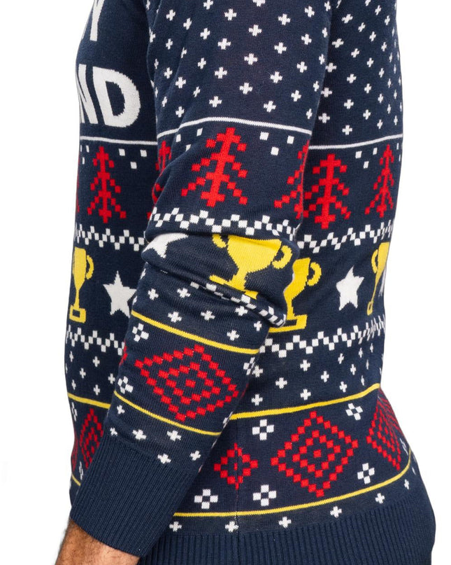 Funny Trophy Husband Knitted Ugly Christmas Sweater