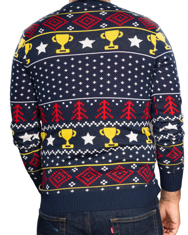 Funny Trophy Husband Knitted Ugly Christmas Sweater