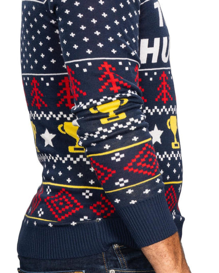 Funny Trophy Husband Knitted Ugly Christmas Sweater