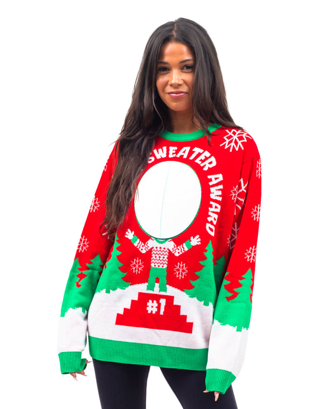 Interactive 3D Ugly Sweater Award Christmas Sweater