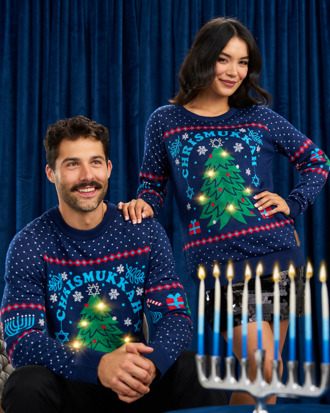 Men's Chrismukkah Light Up Sweater