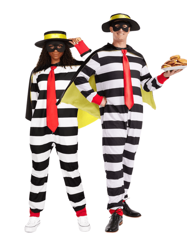 Matching Hamburger Thief Couples Costumes