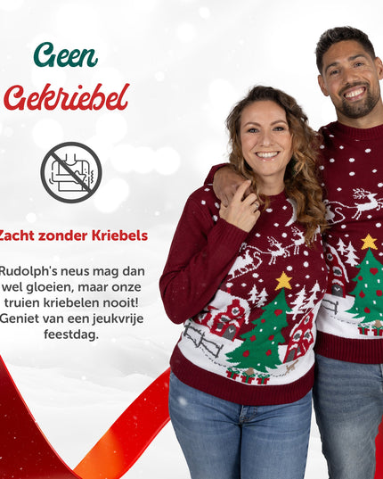 Joulupusero Marius naisille mukavalla joulumaisemalla