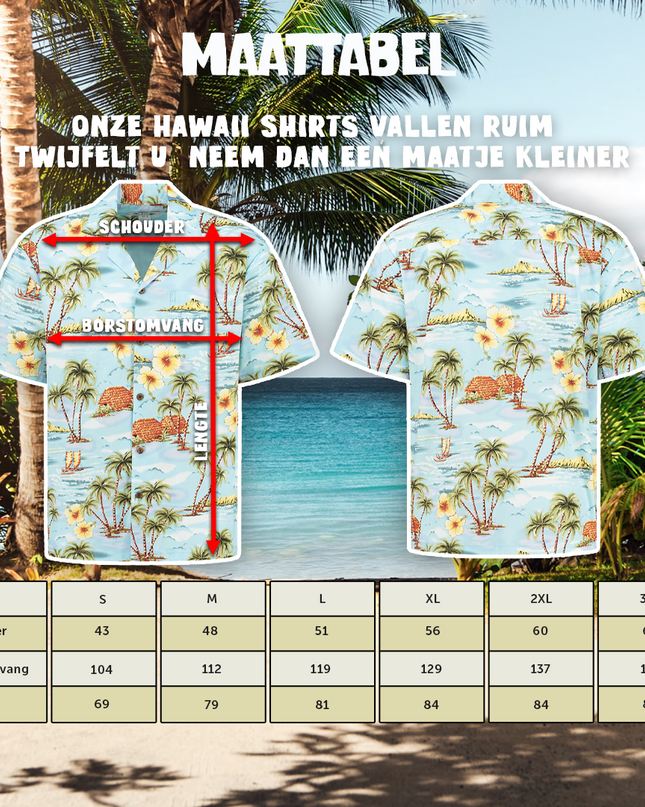 Life in Hawaii Theme Hawaiian Shirt