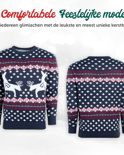 Christmas Sweater Marius for Women with Playing Reindeer Design