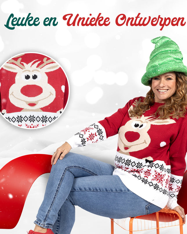 Rudolph Christmas Sweater for Women