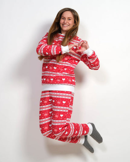 Red Valentine's Set for Women's Christmas Pajamas