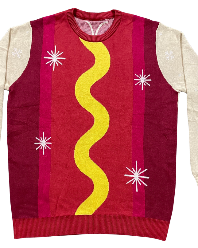 Wienerschnitzel Funny Hotdog Ugly Christmas Sweater