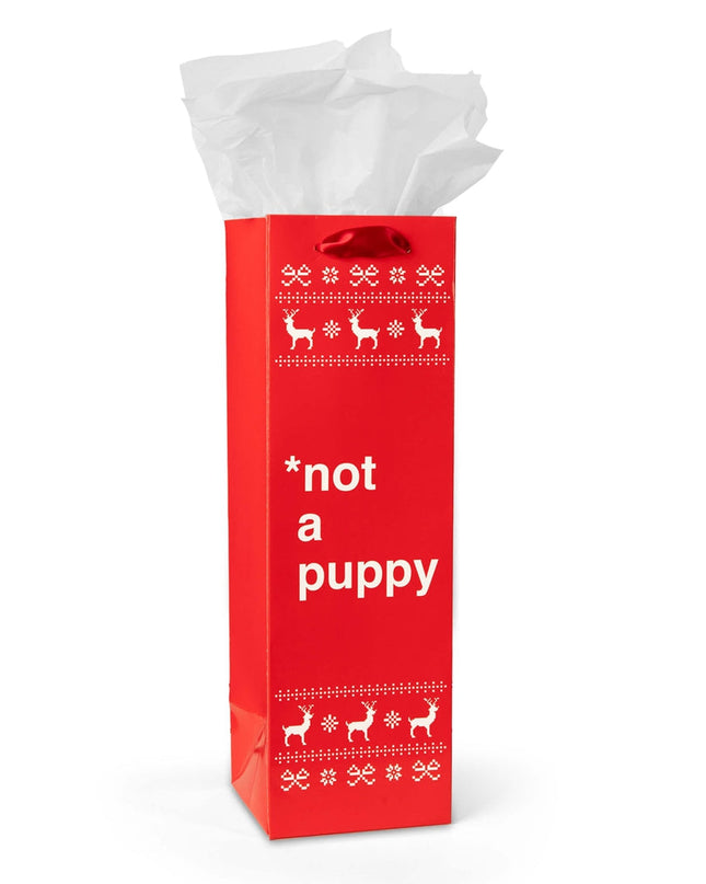 Funny Christmas Wine Gift Bags - Set of 6