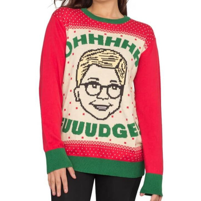 Women's Ralphie's "OHHHH FUUUDGE!" Ugly Christmas Sweater