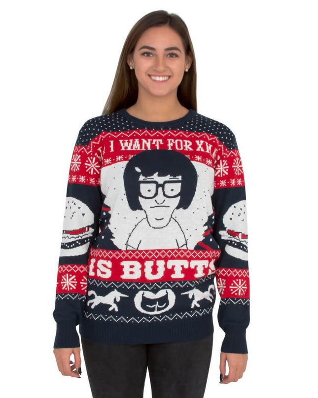 Women's Tina's "All I Want for Christmas is Butts" Sweater