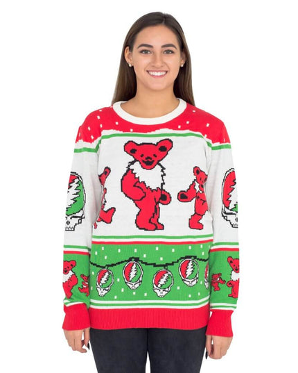 Women's Classic Grateful Dead Dancing Bears Ugly Sweater