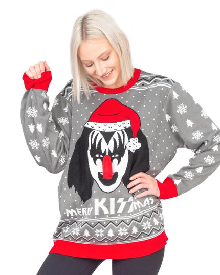Women's "Merry Kissmas" Flappy Ugly Christmas Sweater