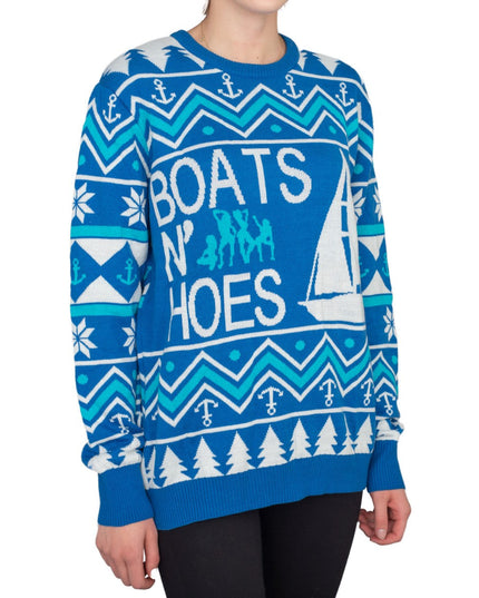 Women's Step Brothers "Boats N Hoes" Ugly Sweater
