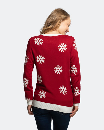 Women's Cute Reindeer Christmas Sweater for Whimsical Charm