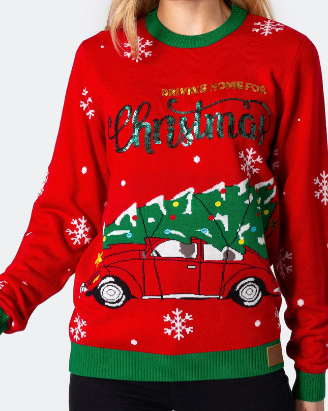 Women's Driving Home For Christmas Christmas Sweater