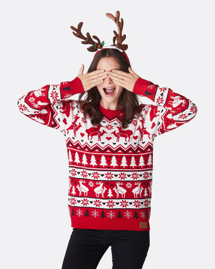 Women's Humping Reindeers Christmas Sweater for Laughs