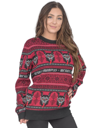 Women's Merry Krampus Ugly Christmas Sweater
