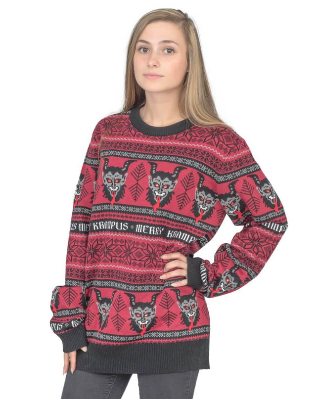 Women's Merry Krampus Ugly Christmas Sweater