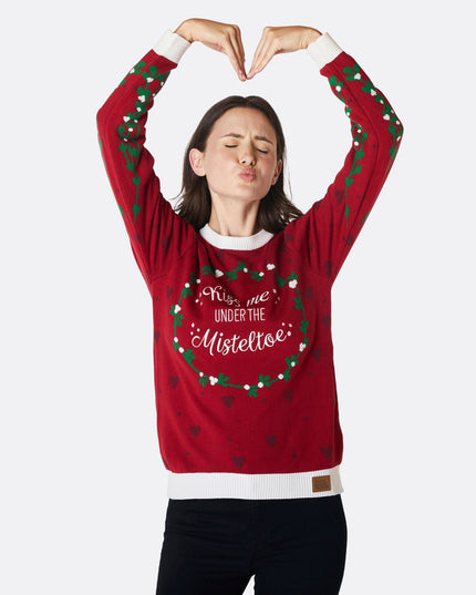 Women's Mistletoe Christmas Sweater