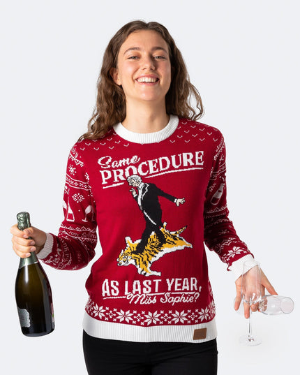 Women's The 90th Birthday Red Christmas Sweater for Joy