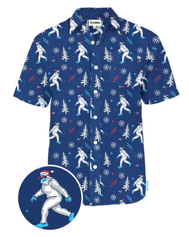 Men's Yuletide Yeti Button Down Shirt