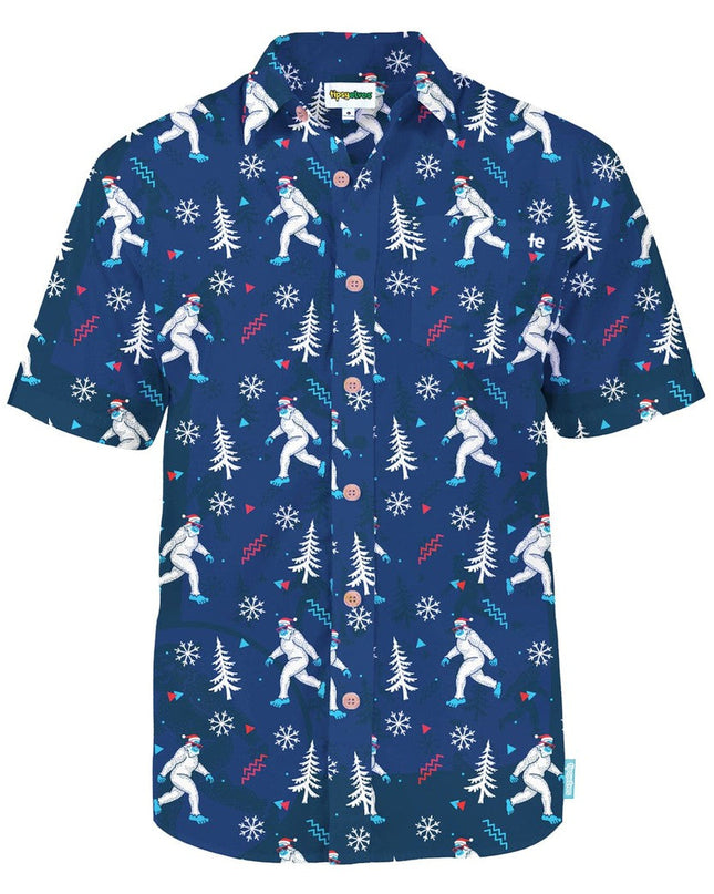 Men's Yuletide Yeti Button Down Shirt