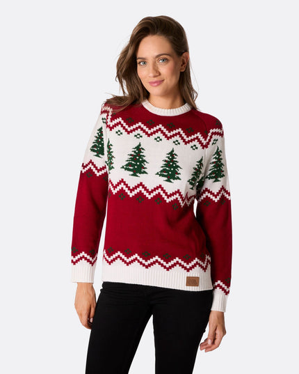 Women's Retro Christmas Tree Sweater