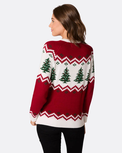 Women's Retro Christmas Tree Sweater