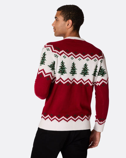 Men's Retro Christmas Tree Christmas Sweater