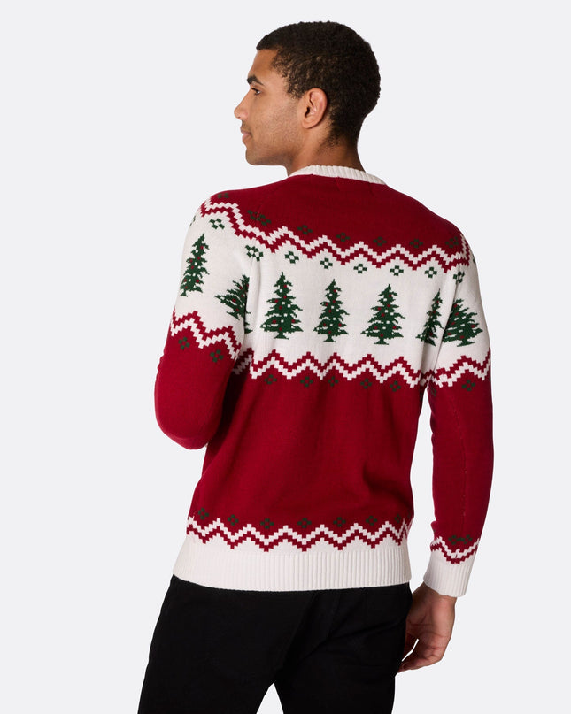 Men's Retro Christmas Tree Sweater