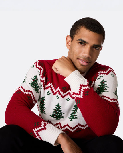Men's Retro Christmas Tree Sweater