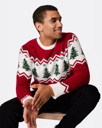 Men's Retro Christmas Tree Sweater