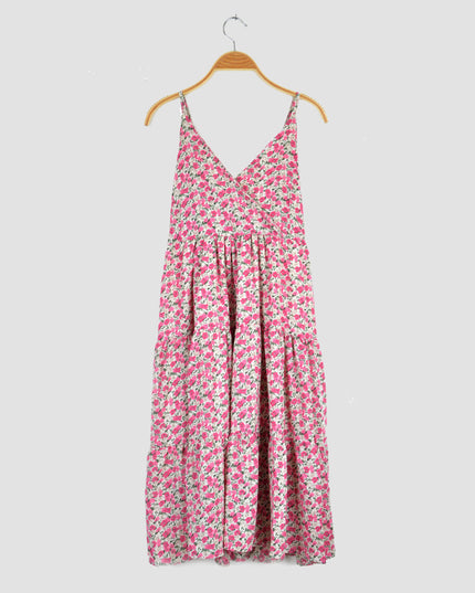 Pink Floral Summer Dress