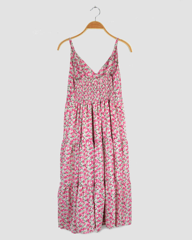 Pink Floral Summer Dress
