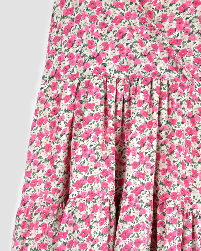 Pink Floral Summer Dress