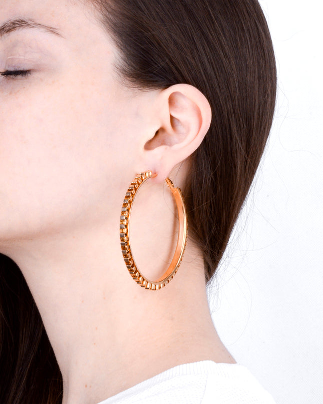 Hoop Earrings - Chain