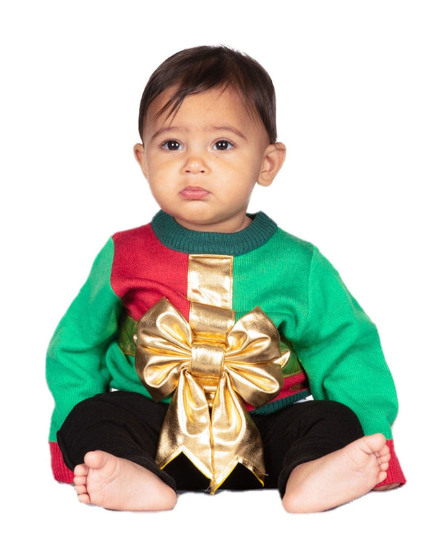 Baby Boy's Little Present Ugly Christmas Sweater