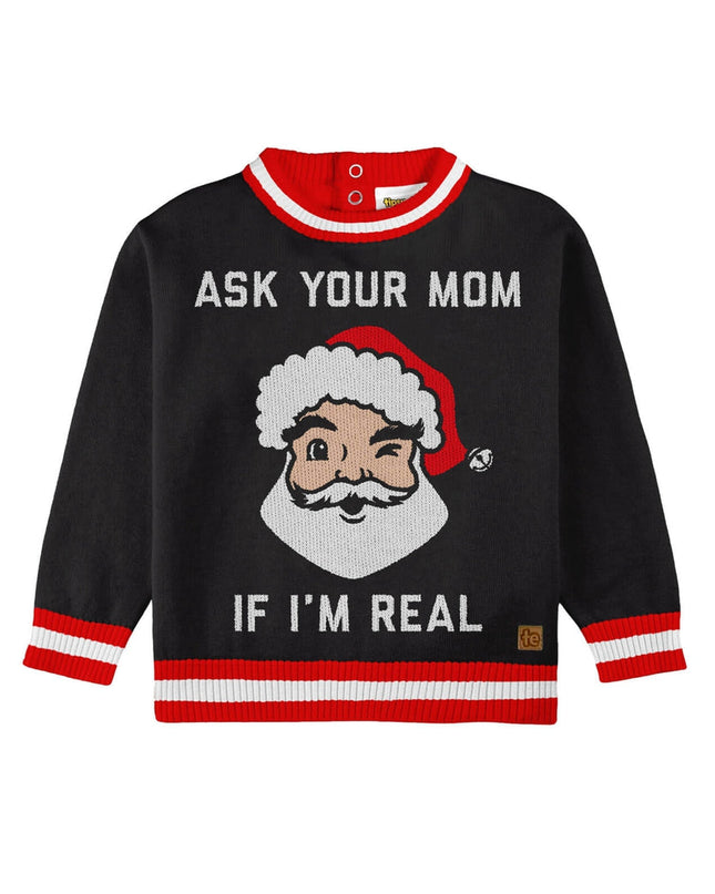 Toddler Boy's Ask Your Mom Ugly Christmas Sweater