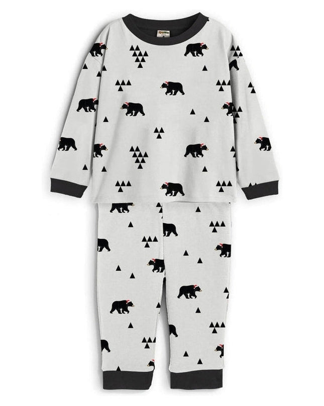 Toddler Girl's Beary Christmas Crew Neck Pajama Set