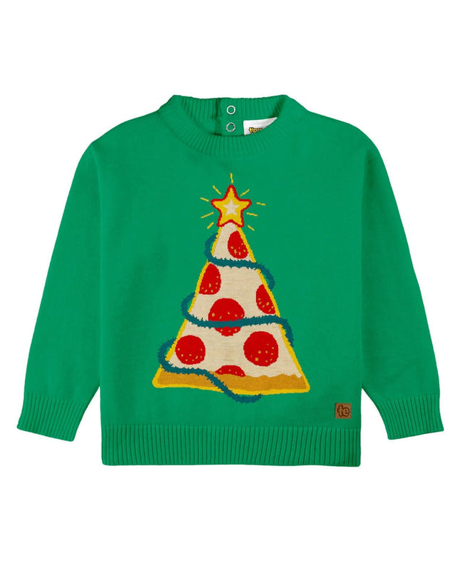 Baby Boy's Pizza Tree Ugly Christmas Sweater