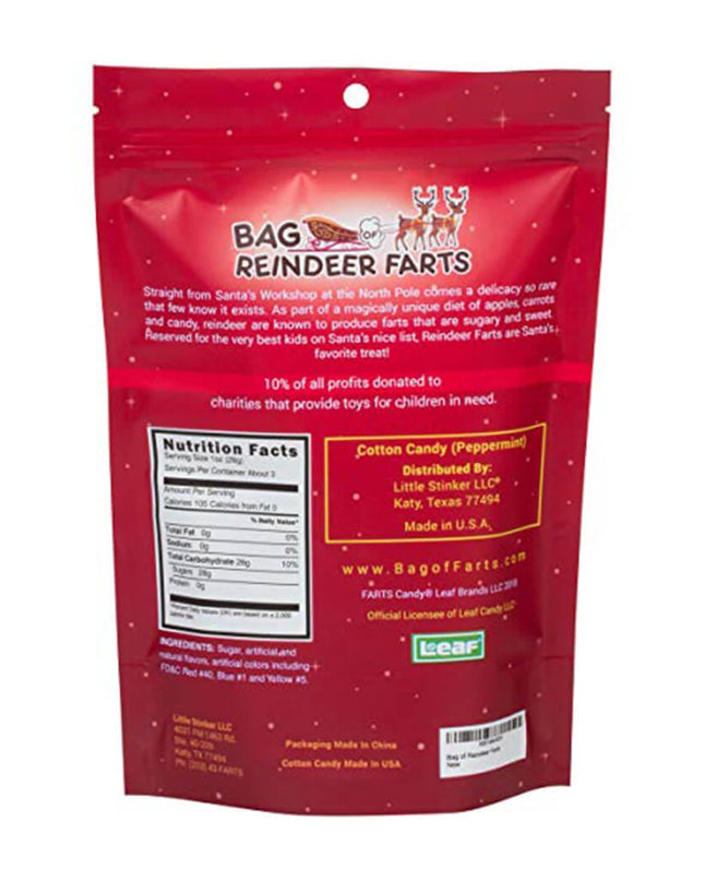 Bag of Reindeer Farts Cotton Candy