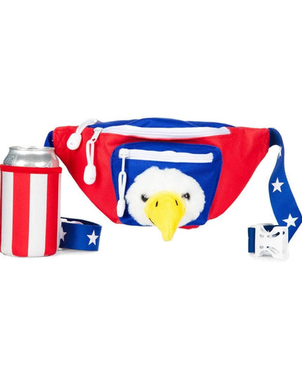 Bald Eagle Fanny Pack with Drink Holder