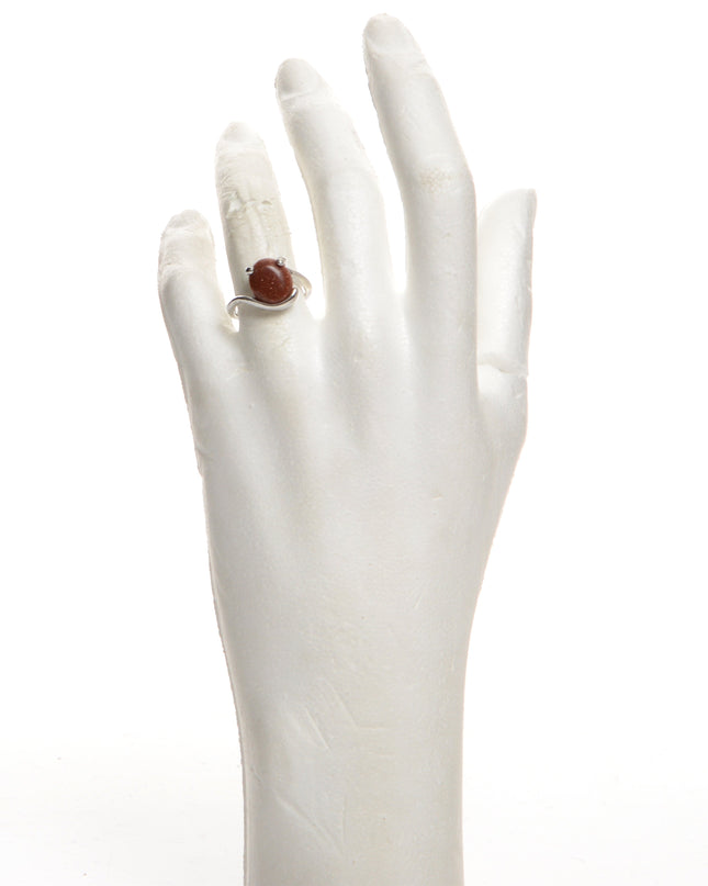 Ruskea Soikea Sormus