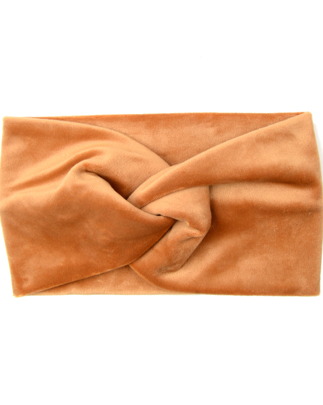 Velvet Headband - Camel