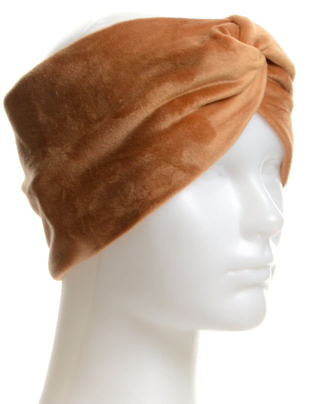 Velvet Headband - Camel