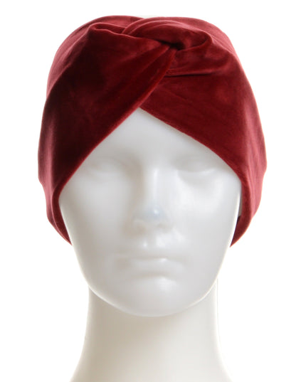 Burgundy Velvet Headband