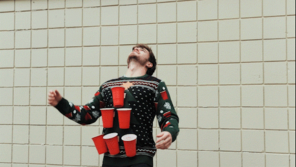 Beer Pong 3D-ruma joulupusero