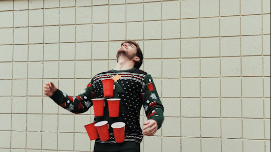 Beer Pong 3D-ruma joulupusero